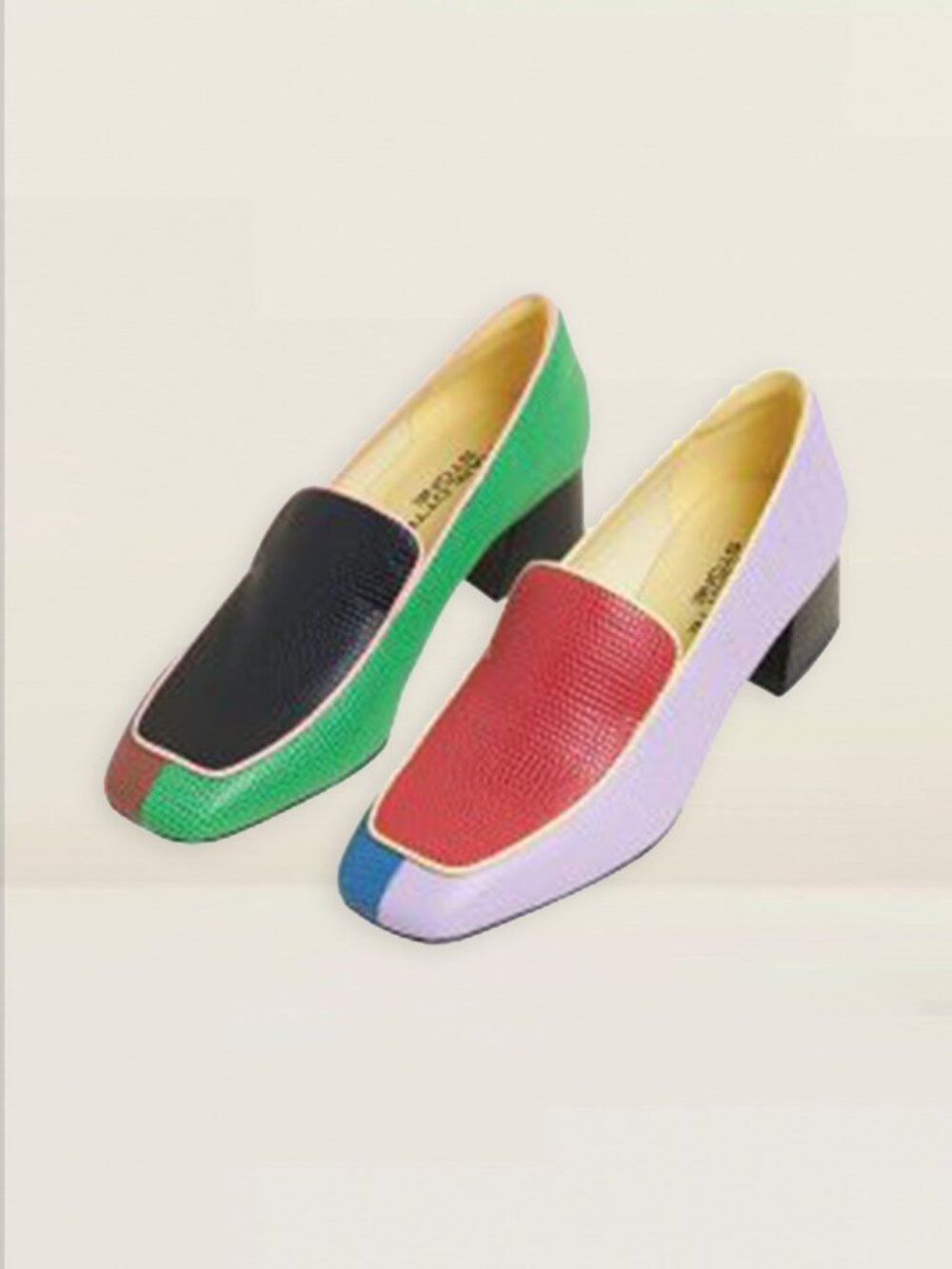 CHARLOTTE STONE Multicolored London Loafer Pumps  *DISCONTINUED* - Size 10 - Picture 6 of 7